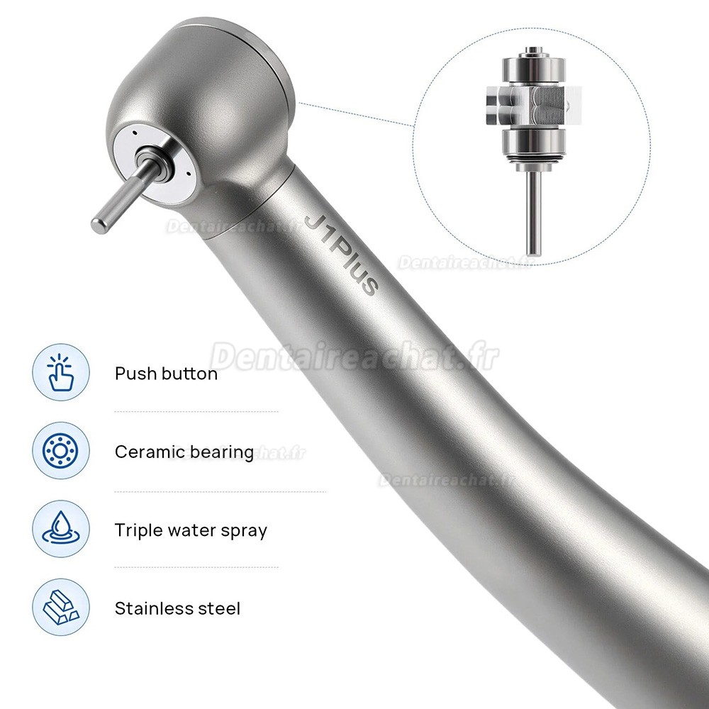 Pièce à main de turbine dentaire Jinme J1Plus (tête de couple) 4 trous